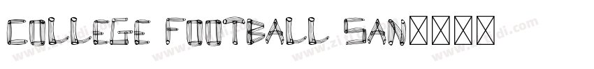 college football san字体转换